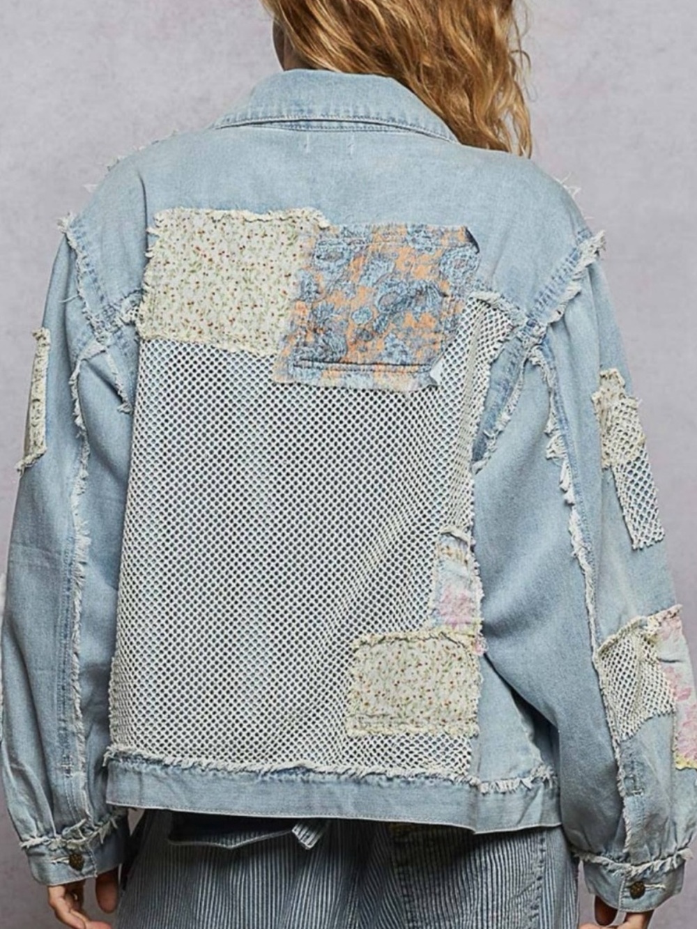 POL Patchwork Denim Jacket - Picture 2 of 4